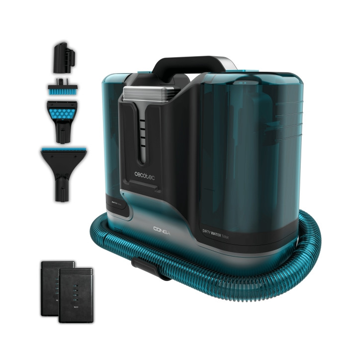 Cecotec Conga Carpet and Spot Clean Infinity Aspirador para Tapiceria - 150W - Autonomia hasta 60min - Doble Deposito - Accesori