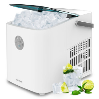 Cecotec Chillin Ice 1200 Go Maquina de Hielo - 120W - Capacidad de 12kg Diarios - Control con Botones y LEDs - Ventana para Moni