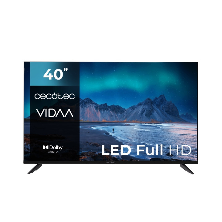 Cecotec A5 series ALF50040 Televisor Smart TV de 40" LED con Resolucion HD - Sistema Dolby Audio - Sistema Operativo VIDAA - WiF