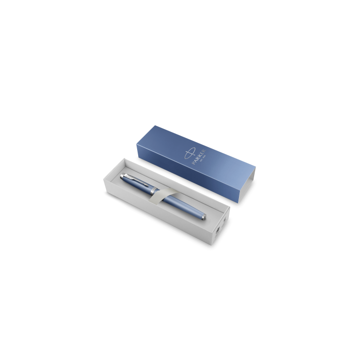 BOLIGRAFO ROLLER ACABADO AZUL PUNTA FINA + ESTUCHE REGALO PARKER 2203905