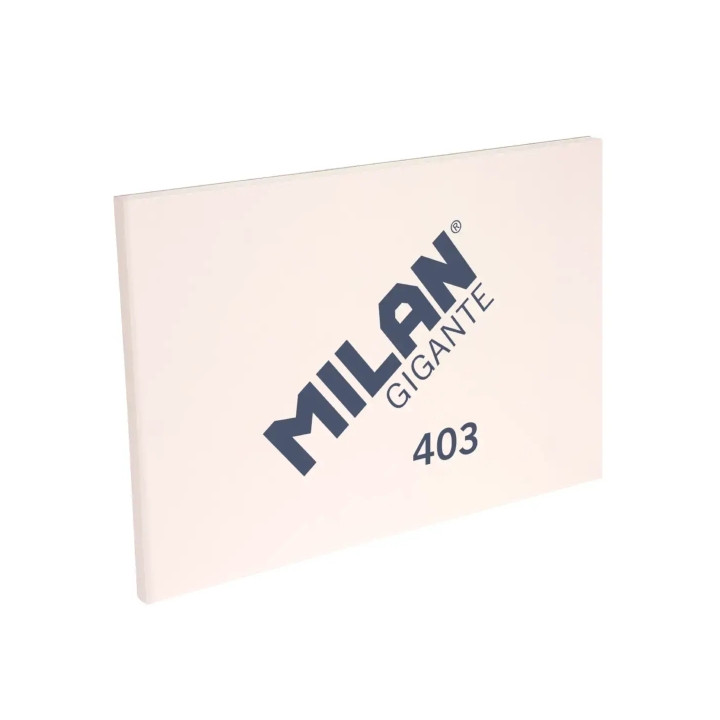 Milan 403 Gigante Bloc de Dibujo A3 50 Hojas Papel Liso de 200g/m² - Tapa Blanda y Cubierta Trasera Dura - Color Marfil y Textur