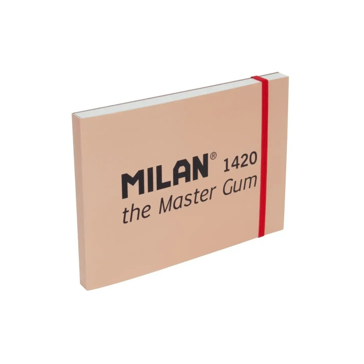 Milan 1420 The Master Gum Bloc de 30 Hojas para Acuarela - Tamaño A5 - Grano Fino de 300g/m² - Cierre con Goma Elastica - Tapa B