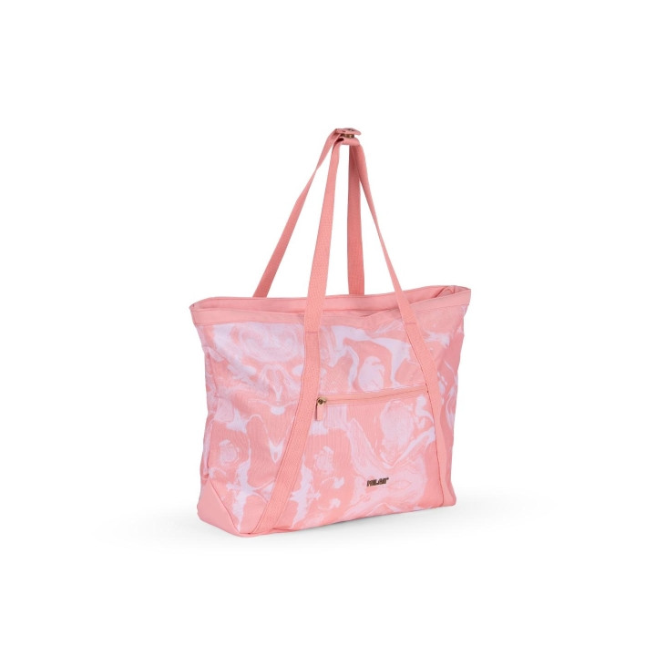 Milan Coleccion Lava Bolso Shopper 18.5L - Gran Capacidad - Cierre de Cremallera - Tamaño 52x36x3cm - Color Rosa