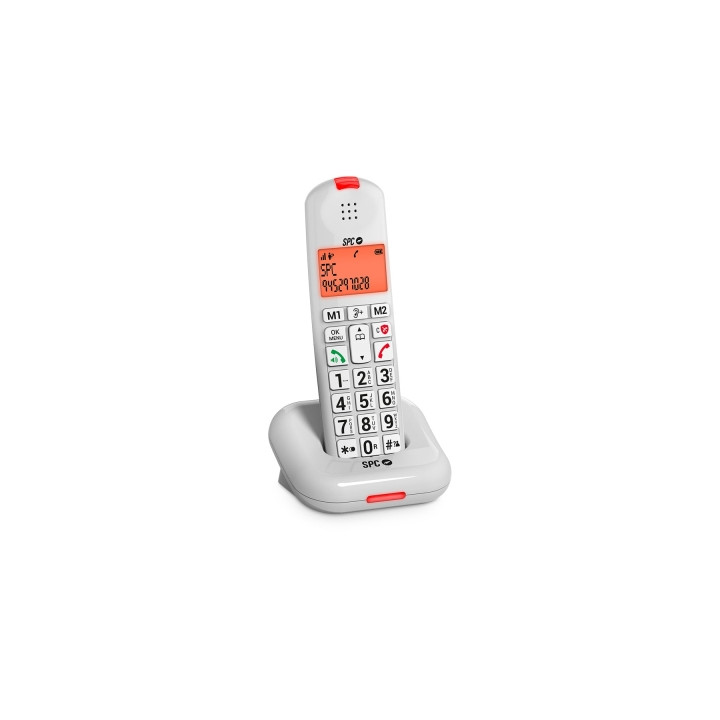 SPC Comfort Kairo Telefono Fijo Inalambrico DECT - Pantalla Iluminada - 5 Funciones Antispam - Teclas Grandes XL - Manos Libres