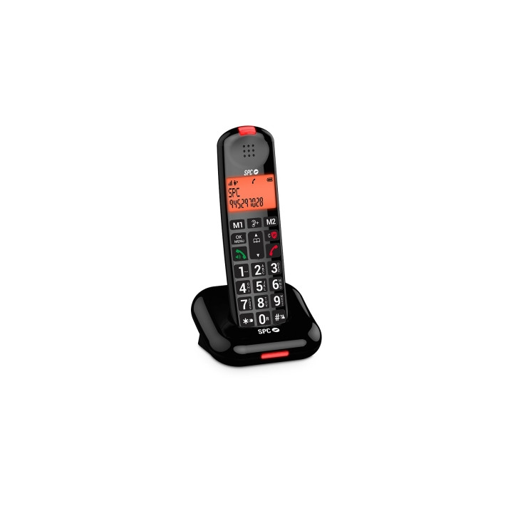 SPC Comfort Kairo Telefono Fijo Inalambrico DECT - Pantalla Iluminada - 5 Funciones Antispam - Teclas Grandes XL - Manos Libres