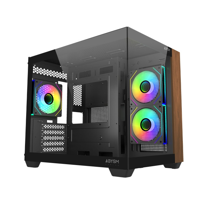 Abysm Danube Sava Nature 285C Black ARGB Caja Micro ATX