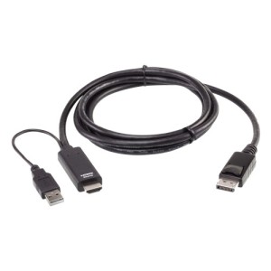 Aten true 4k 1.8m hdmi to displayport cable (2l-7d02hdp)
