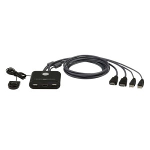Aten 2-port usb fhd hdmi cable kvm switch (cs22hf-at) (cp20)