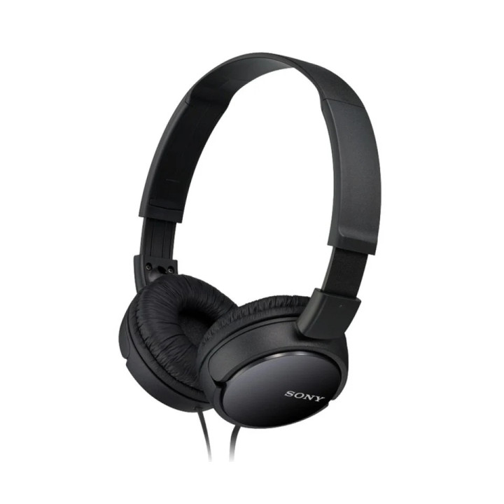 Sony MDR-ZX110B Auriculares con Microfono Integrado - Diadema Ajustable - Auriculares Giratorios - Color Negro