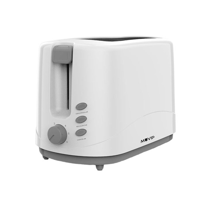 Muvip MV0643 Tostadora de Pan 750W - Capacidad para 2 Rebanadas - 6 Niveles de Tostado - Boton de Cancelacion - Funcion Desconge
