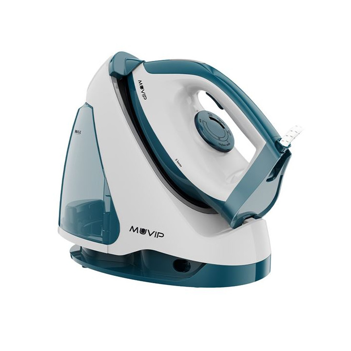 Muvip MV0650 Centro de Planchado - Potencia 2200W - Deposito de 1.2L - Suela Ceramica - Funcion de Bloqueo de Plancha