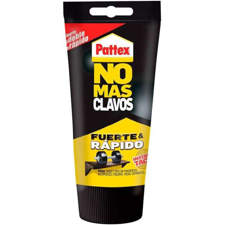 Pattex No Mas Clavos Tubo 150gr - Adhesivo de Montaje Extra-Fuerte - Elimina la Necesidad de Clavos y Tornillos - Ideal para Tr