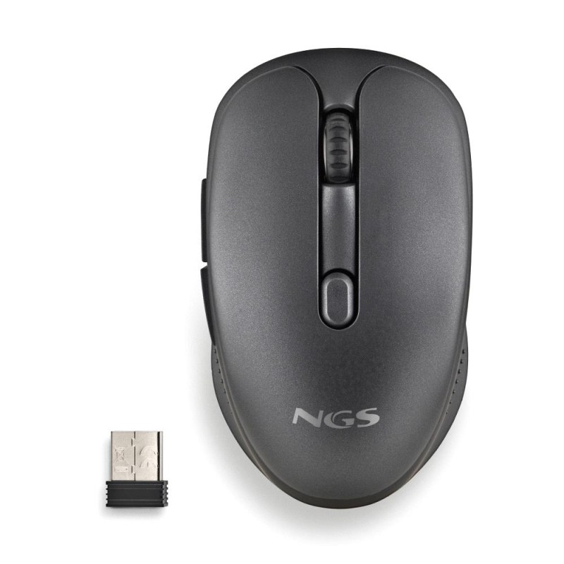 NGS Evo Rust Black Raton Inalambrico USB 1600dpi - 5 Botones - Recargable - Uso Diestro NGS Evo Rust Black Raton Inalambrico USB 1600dpi - 5 Botones - Recargable - Uso Diestro