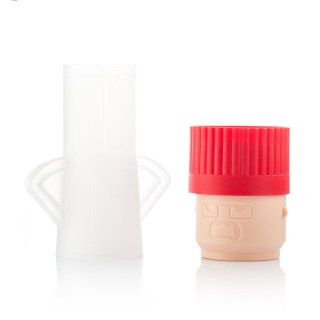 Innovagoods Fuming Chef Limpiador de Microondas - Polipropileno - Uso con Agua y Vinagre - Facil de Limpiar - Indicador de Nivel