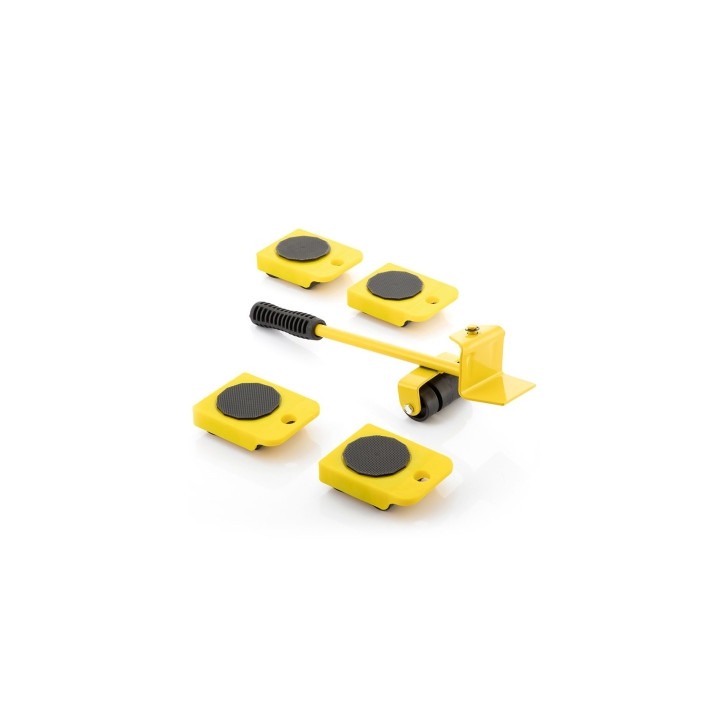 Innovagoods HeavEasy Herramienta de Elevacion y Transporte de Cargas hasta 200kg - Ruedas 360º - Mango Antideslizante - Multifun