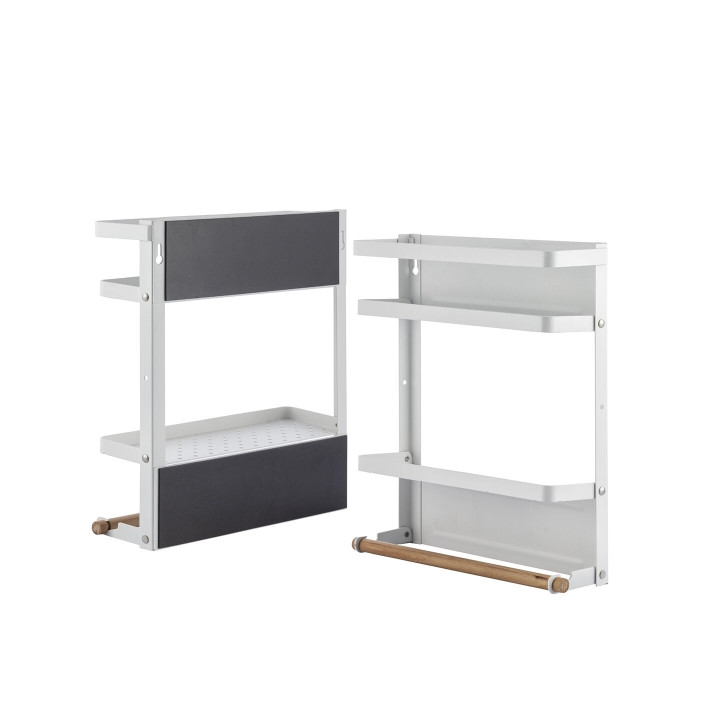 Innovagoods MagoRac Estante Organizador Magnetico de Metal y Madera - Baldas Plegables - Capacidad 5kg - Incluye Ganchos - Facil