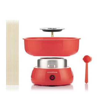 Innovagoods Cantty Maquina de Algodon de Azucar - Potencia 450W - Facil de Limpiar - Incluye Palos y Cuchara - Ideal para Fiesta