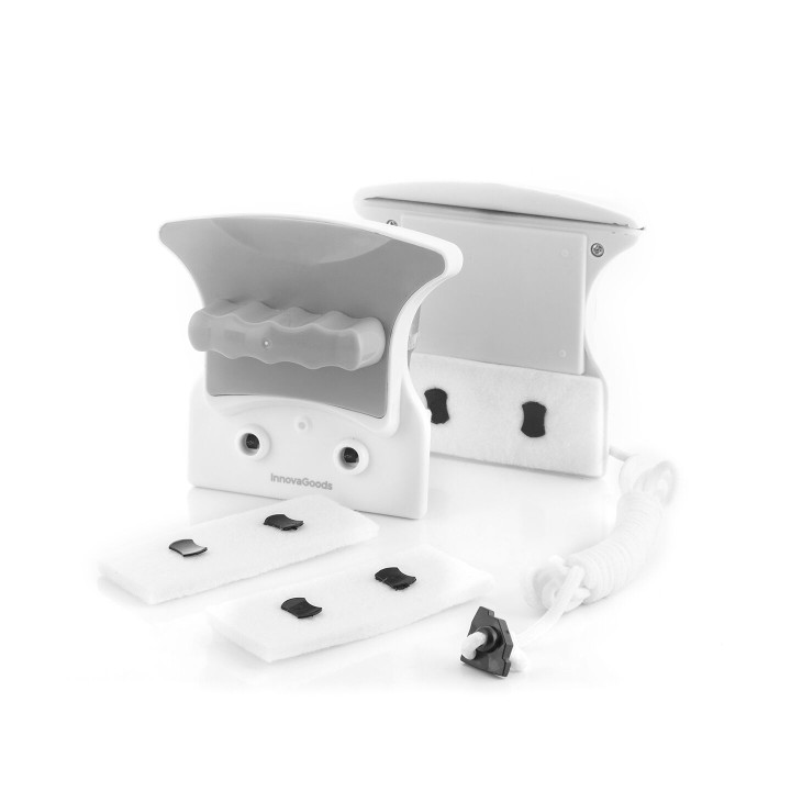 Innovagoods Magly Limpiacristales Magnetico - Iman Potente - Facil de Usar - Incluye Recambios - Seguridad Anticaida - Ventanas