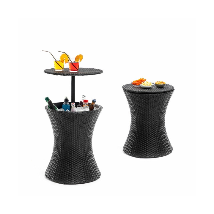 Innovagoods Frizzble Mesa Nevera para Jardin 3 en 1 - Multifuncion - Capacidad 20L - Altura Ajustable - Resistente al Agua - Inc