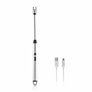 Innovagoods Flecther Encendedor Electrico - Recargable con USB - Flexible 360º - Bloqueo de Seguridad - Indicadores LED - Color