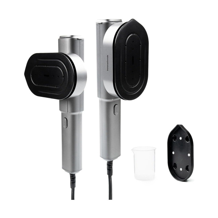 Innovagoods Plancha de Vapor Vertical 2 en 1 de Viaje - Potencia 1200W - Doble Orientacion - Vapor Continuo de 10 g/min - Deposi