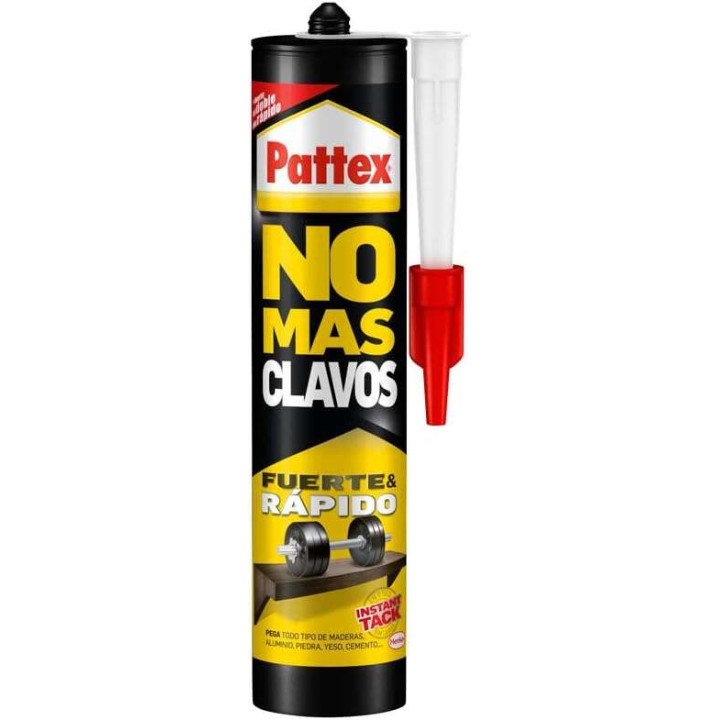 Pattex No Mas Clavos Cartucho 370gr - Adhesivo de Montaje Extra-Fuerte - Elimina la Necesidad de Clavos y Tornillos - Ideal par