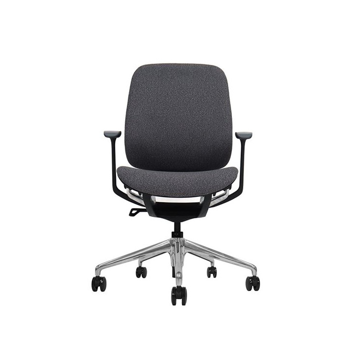 Cromad Zenith Collection Silla de Oficina - Piston de Gas de Grado 4 - Respaldo Ergonomico - Reposabrazos Ajustables - Color Neg