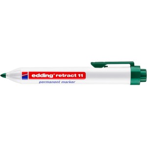 Edding Retract 11 Rotulador Permanente Retractil - Punta Redonda - Trazo entre 1.5 y 3mm - Recargable - Secado Rapido - Color V