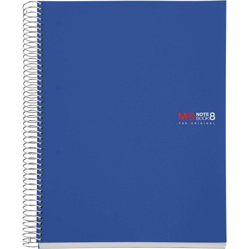 Miquel Rius Notebook8 Cuaderno de Espiral Formato A4 - 200 Hojas de 70 gr Microperforadas con 4 Taladros - Cubiertas de Polipro Miquel Rius Notebook8 Cuaderno de Espiral Formato A4 - 200 Hojas de 70 gr Microperforadas con 4 Taladros - Cubiertas de Polipro