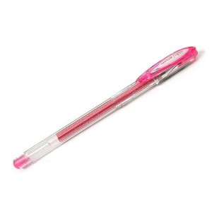 Uni-ball Signo Sparkling Boligrafo de Gel - Punta de Acero Inoxidable 1 mm. - Trazo 0.65 mm. aprox. - Tinta Gel - Color Rosa Ef