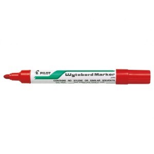 Pilot Rotulador para Pizarra Blanca - Punta Redonda de 4mm - Trazo de 1.8mm - Borrable en Seco - Color Rojo
