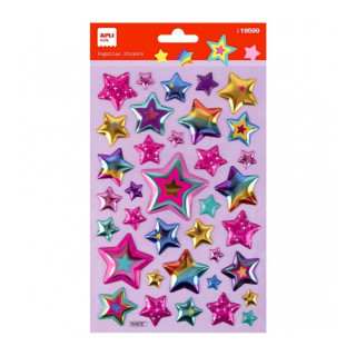 Apli Bolsa de Pegatinas de Estrellas - Adhesivo Permanente - Ideal para Scrapbooking - Estimula Creatividad y Psicomotricidad F