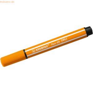 Rotulador premium con punta de fibra biselada pen 68 max color naranja stabilo 768/54
