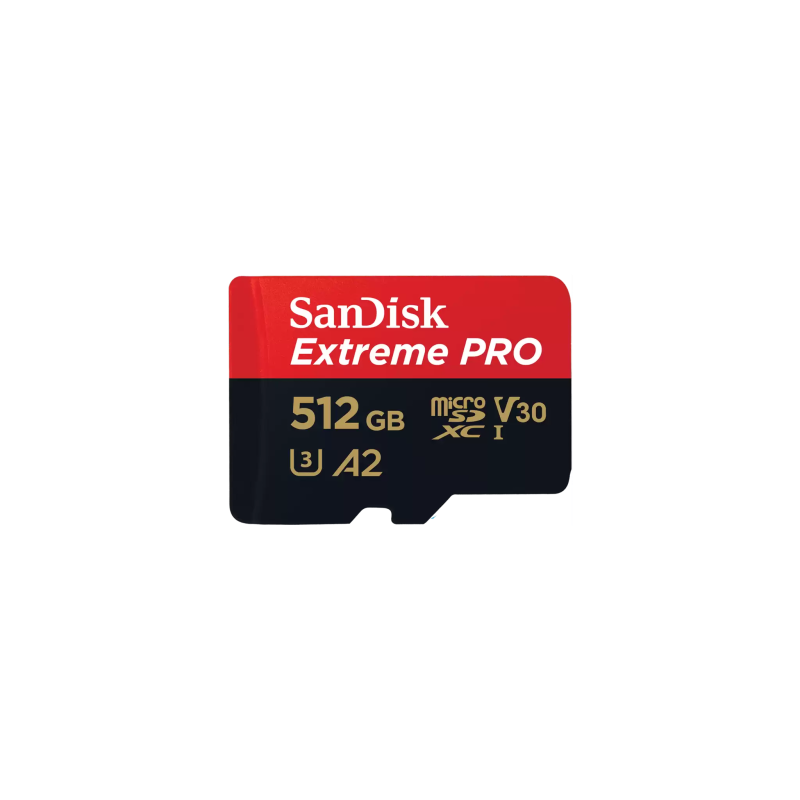 Sandisk extreme pro microsdxc 512gb + sd adapter + 2 years rescuepro deluxe up to 200mb/s & 140mb/s read/write speeds a2 c10 ... Sandisk extreme pro microsdxc 512gb + sd adapter + 2 years rescuepro deluxe up to 200mb/s & 140mb/s read/write speeds a2 c10 ...