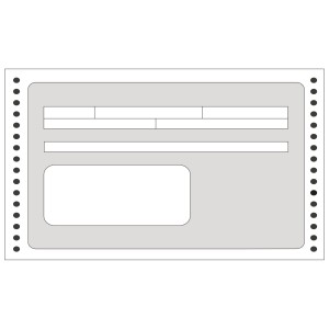Apli Formulario Recibos en Continuo 240mm x 4\' - 1500 U - Impresion de Alta Calidad - Papel Autocopiativo - Facil Separacion B