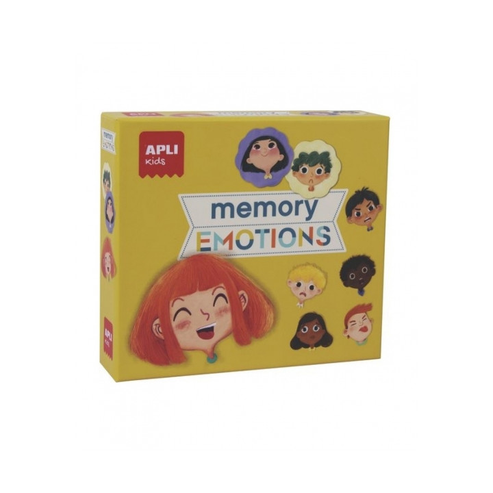 Apli Memory Emotions - Estimula la Memoria - Enseña a Expresar Emociones - Piezas Resistentes y Seguras - Mejora Concentracion y