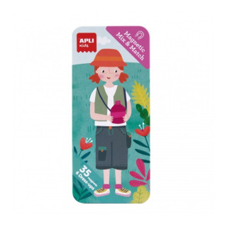 Apli Caja Metalica de Iman Tropical - 35 Magnets - Fomenta Observacion e Imaginacion - Aumenta Concentracion y Atencion - Ideal