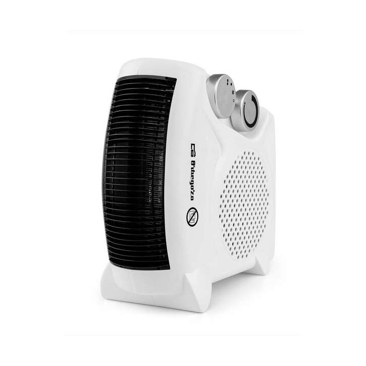 Orbegozo FH 5040 a Calefactor 2 en 1 - Potencia 2000W - Selector Rotativo 3 Posiciones - Funcion Ventilador - Asa Transporte - P