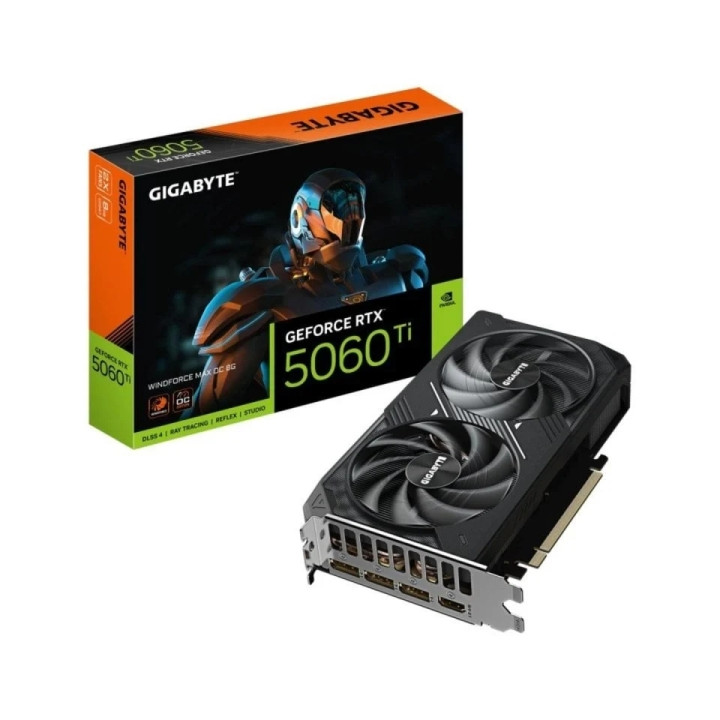 Gigabyte GeForce RTX 5060 TI Tarjeta Grafica WINDFORCE MAX OC 18GB GDDR7-3x DP