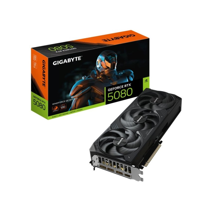 Gigabyte GeForce RTX 5080 Tarjeta Grafica WINDFORCE OC SFF 16GB GDDR7-3x DP