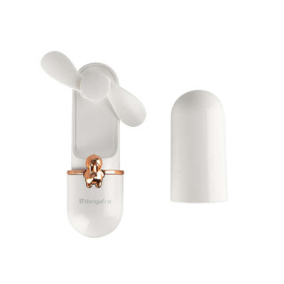 Orbegozo HF 2500 Ventilador de Mano Elegancia Portatil - 2 Velocidades de Ventilacion - Diseño Compacto y Elegante -Funda Protec