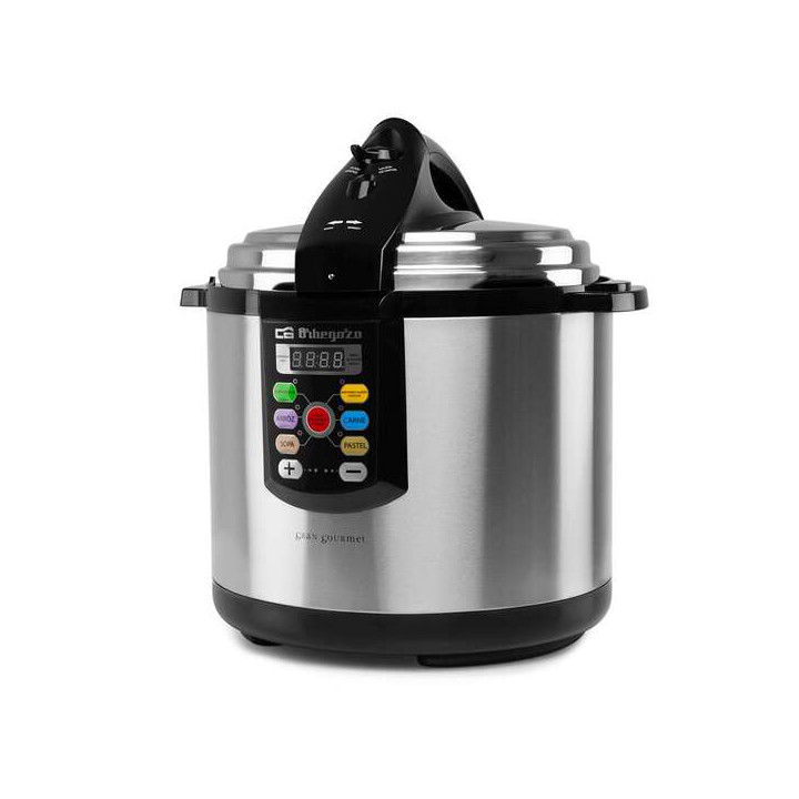 Orbegozo HPE 8075 Olla a Presion Electrica Ultra Rapida - Temporizador Programable - Menus Pre-Configurados - Seguridad y Ahorro