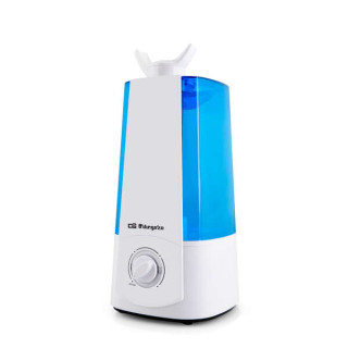 Orbegozo HU 2031 Humidificador Ultrasonico Vapor Frio - Regula Humedad - Purifica Aire - Cuida Piel - Doble Salida Ajustable - A