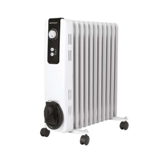 Orbegozo RH-2500 Radiador de Aceite Compacto y Potente - Potencia de 2500W - Elementos de Alta Inercia Termica - Termostato Regu