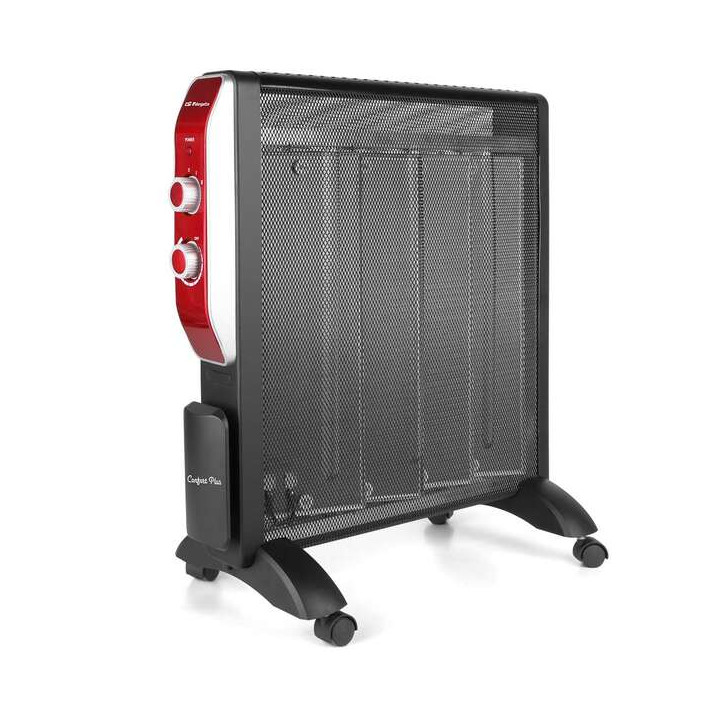 Orbegozo Radiador de Mica RMN 2050 - Potente y Seguro - Calor Instantaneo en 1 Minuto - Termostato Regulable - Sistema Antivuelc