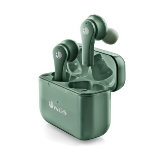 NGS Artica Bloom Green Auriculares Intrauditivos Bluetooth 5.1 TWS - Manos Libres - Asistente de Voz - Autonomia hasta 7h - Bas