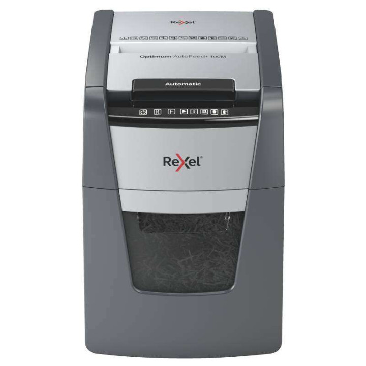 Rexel Optimum Autofeed 100M Destructora Automatica de Microcorte P-5 - Autoalimentacion 100 Hojas