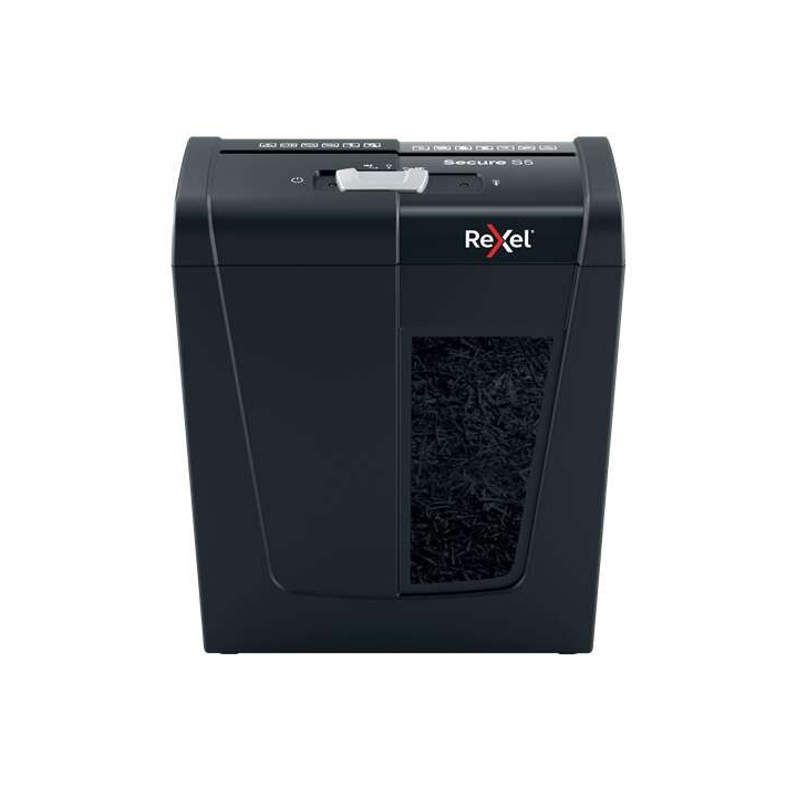 Rexel Secure S5 Destructora de Papel Manual Corte en Tiras P-2 - Destruye hasta 5 Hojas - Capacidad de la Papelera 10L - Color
