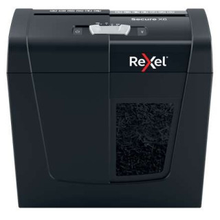 Rexel Secure X6 Destructora de Papel Manual Corte en Particulas P-4 - Destruye hasta 6 Hojas a la Vez - Capacidad de la Papeler