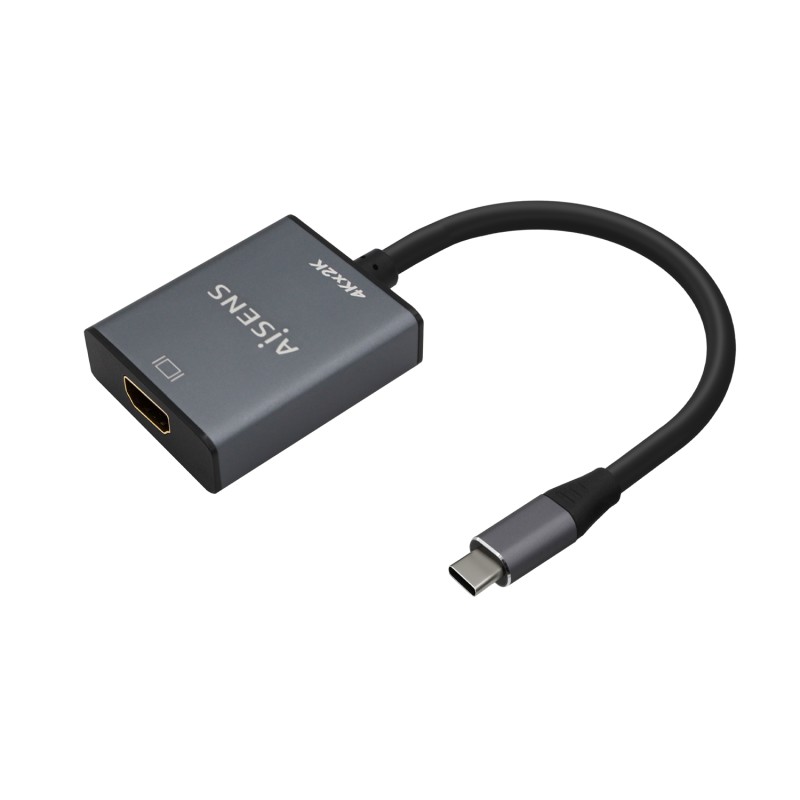 Aisens Conversor Aluminio USB-C a HDMI 4K@30Hz - USB-C/M-HDMI/H - 15cm - Color Gris Aisens Conversor Aluminio USB-C a HDMI 4K@30Hz - USB-C/M-HDMI/H - 15cm - Color Gris
